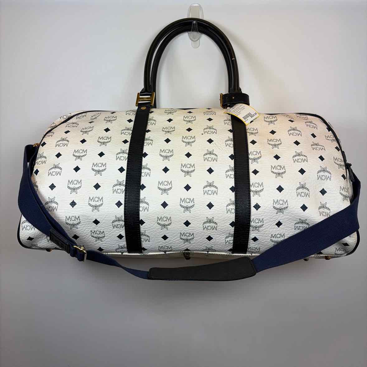 Pre-Owned MCM White Leather Designer Handbag