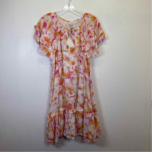 Pre-Owned Size M Elan Pink Multi Casual Dress