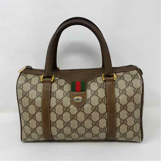Pre-Owned Gucci Monogram Canvas Designer Handbag