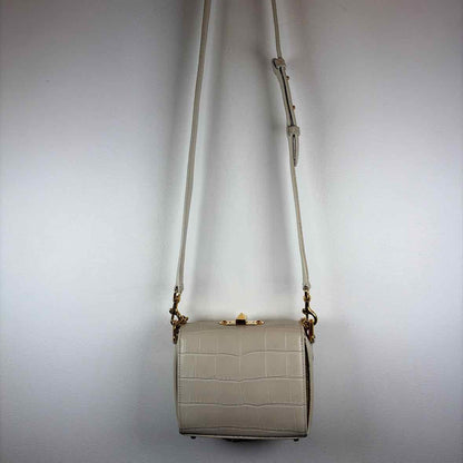 Pre-Owned Alexander McQueen Cream Leather Designer Handbag