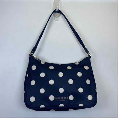 Pre-Owned Kate Spade Blue Polka Dot Nylon Handbag
