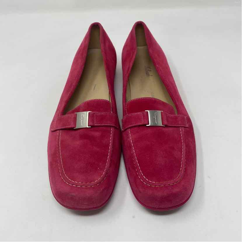 Pre-Owned Shoe Size 9 Salvatore Ferragamo Hot Pink Loafer