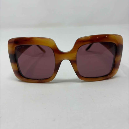 Pre-Owned Gucci Tortoise Plastic Designer Sunglasses