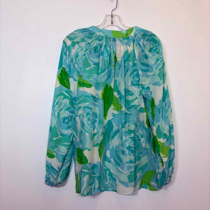 Pre-Owned Size M Lilly Pulitzer Teal Multi Top