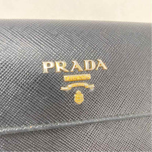 Pre-Owned Prada Black Leather Designer Wallet