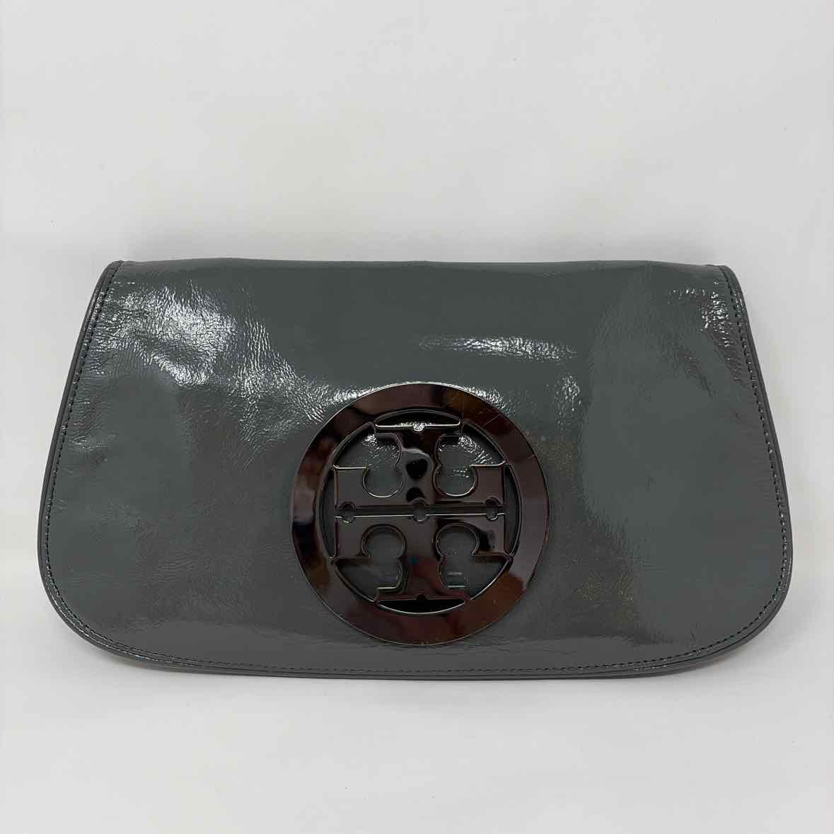Pre-Owned Tory Burch Grey Patent Handbag