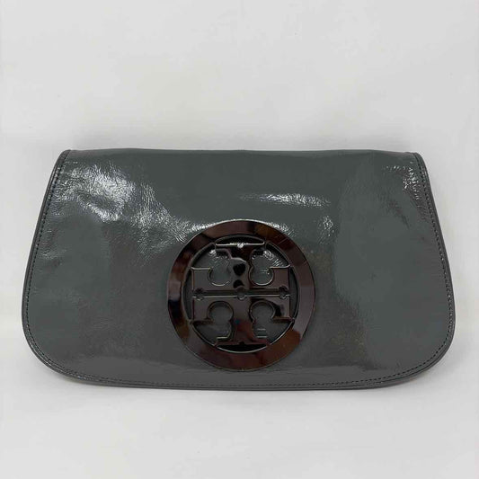 Pre-Owned Tory Burch Grey Patent Handbag