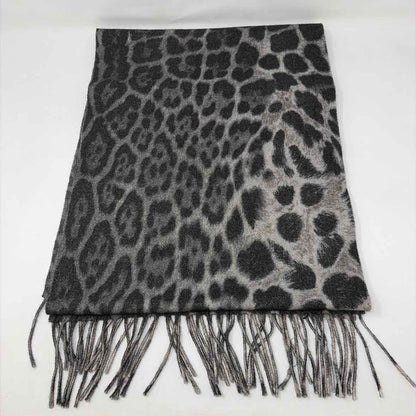 Pre-Owned Saint Laurent Grey Knit Designer Scarf