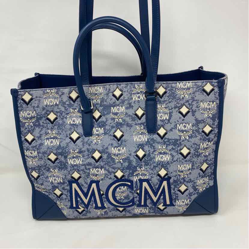 Pre-Owned MCM Denim Canvas Designer Handbag