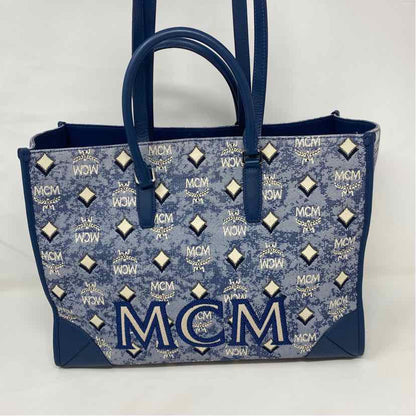 Pre-Owned MCM Denim Canvas Designer Handbag