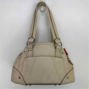 Pre-Owned B Makowski Cream Leather Handbag