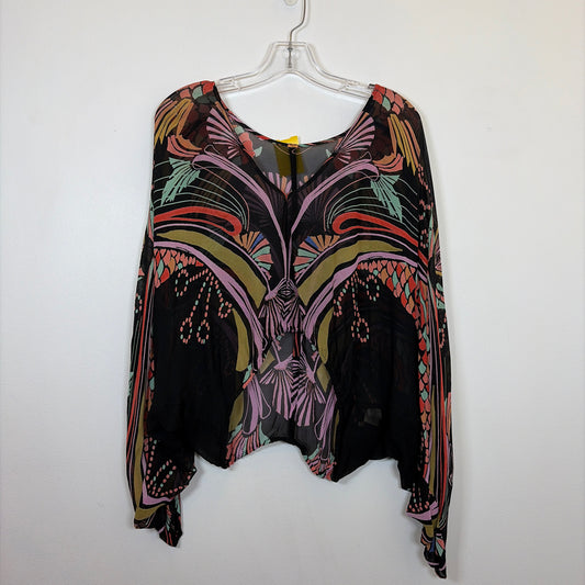 Pre-Owned Size L Free People Black Multi Top