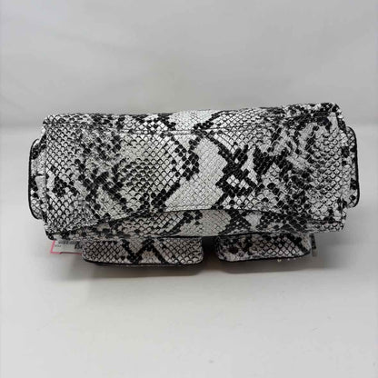 Pre-Owned Michael Kors Black/White Leather Handbag