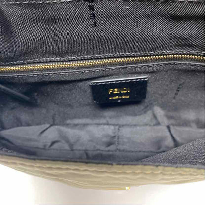Pre-Owned Fendi Olive Nylon Designer Handbag