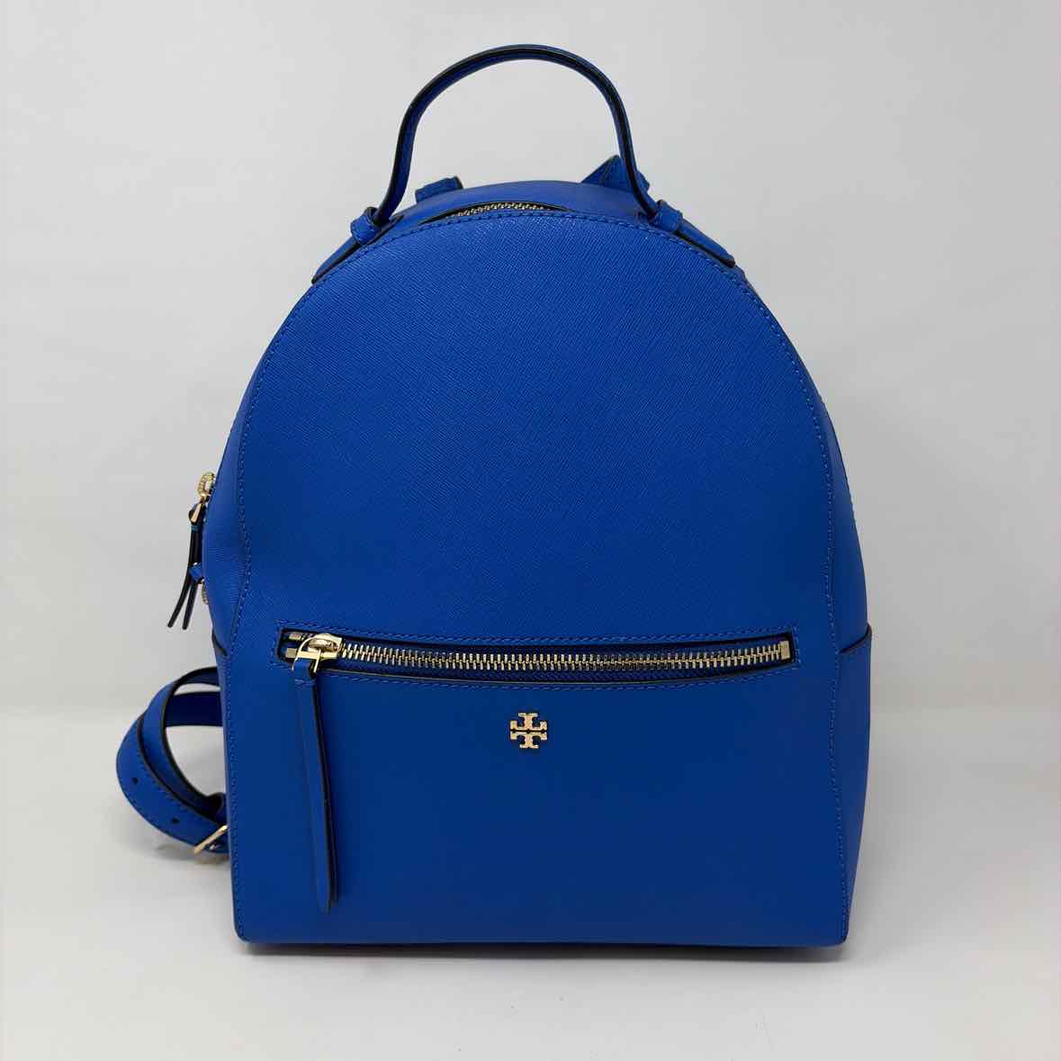 Pre-Owned Tory Burch Cobalt Coated Canvas Handbag