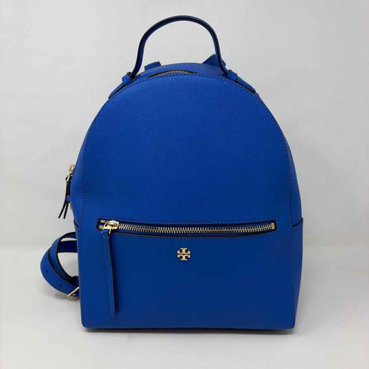 Pre-Owned Tory Burch Cobalt Coated Canvas Handbag