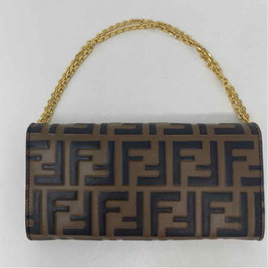 Pre-Owned Fendi Monogram Leather Designer Handbag