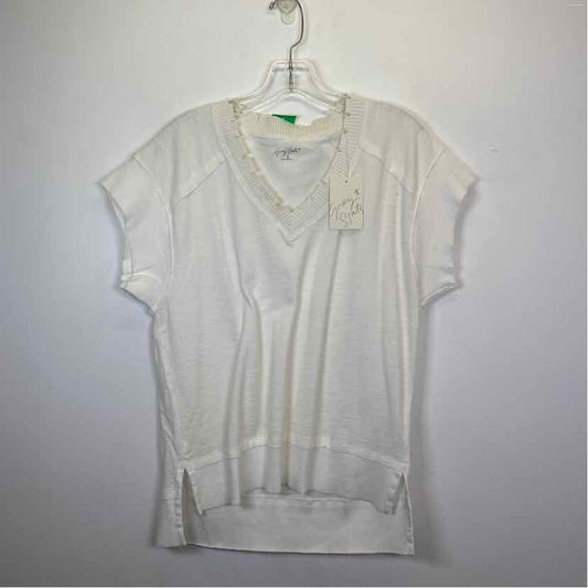 Pre-Owned Size S Grey State White Top