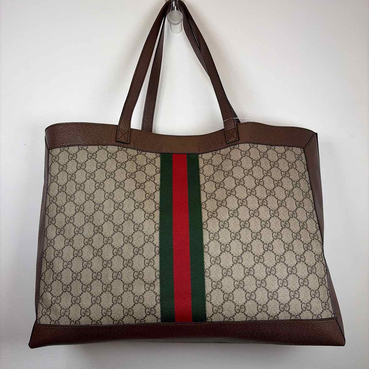Pre-Owned Gucci Monogram Canvas Designer Handbag