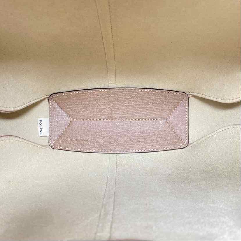 Pre-Owned Polene Tan Leather Designer Handbag
