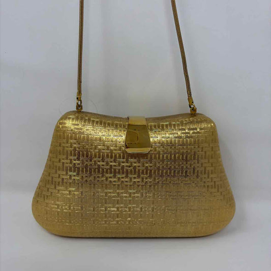 Pre-Owned Saks 5th Ave Gold Metal Handbag