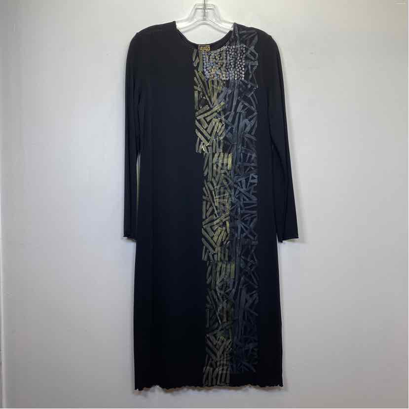 Pre-Owned Size S/M Boutique Black Multi Casual Dress