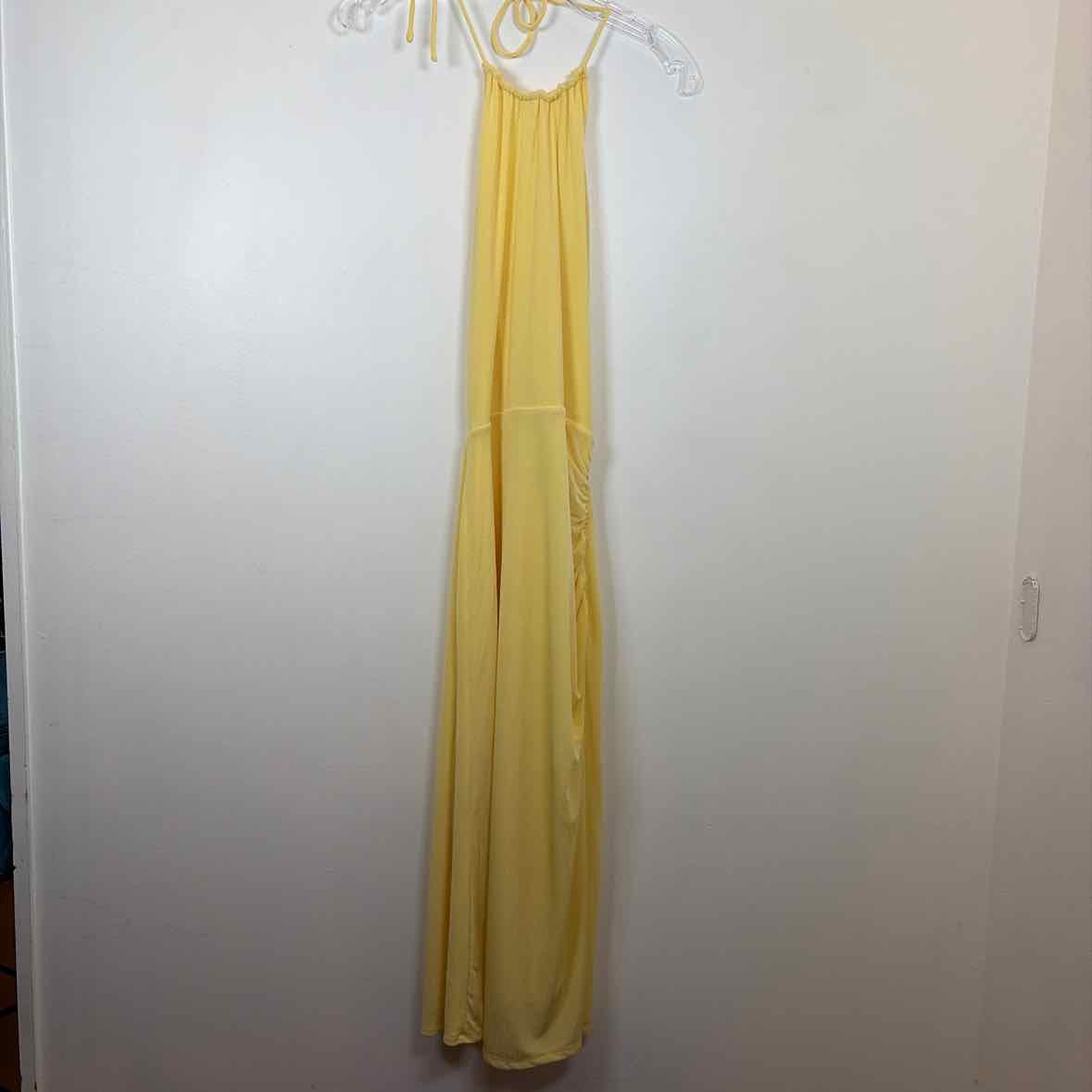 Pre-Owned Size S WHBM Yellow Casual Dress