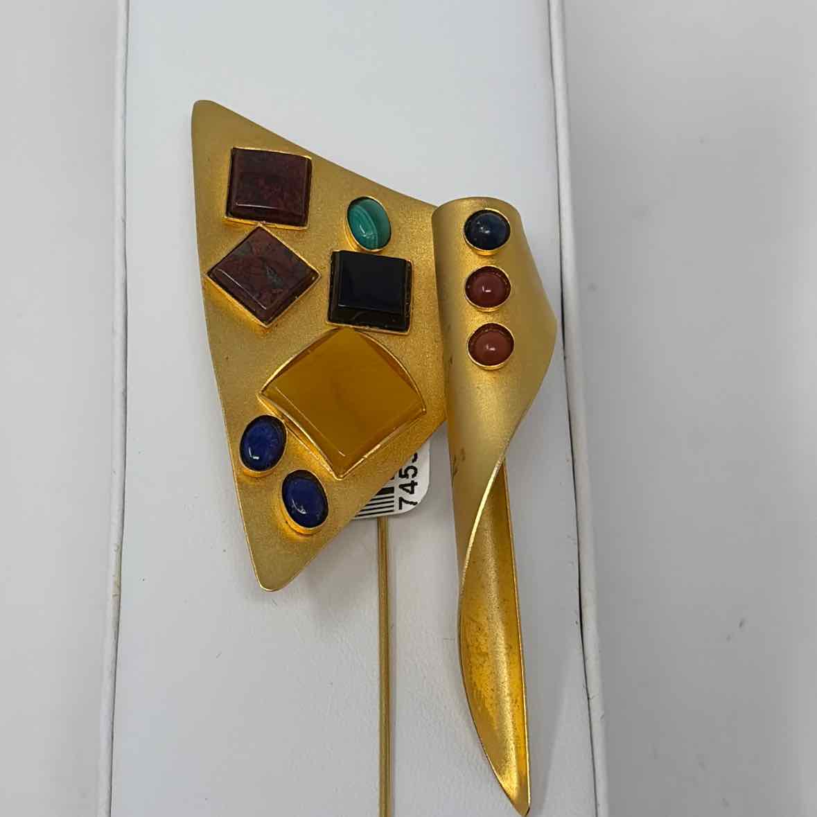 Pre-Owned G Gale Rothstein Gold Multi Stones Brooch