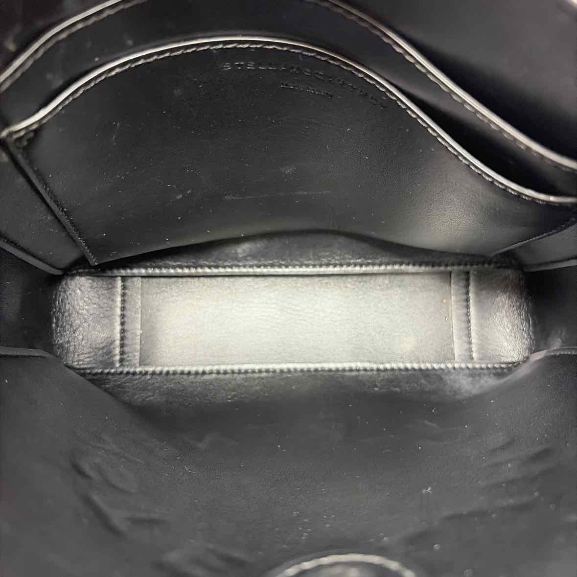 Pre-Owned Stella McCartney White/ Black Leather Designer Handbag