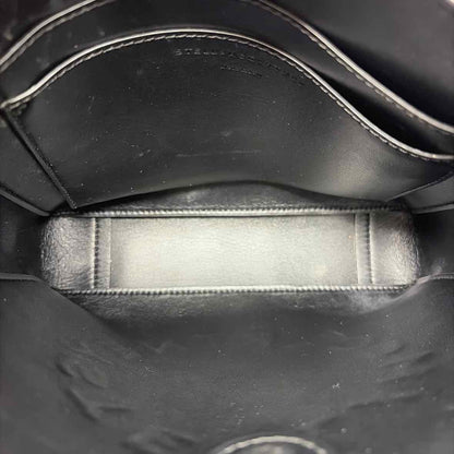 Pre-Owned Stella McCartney White/ Black Leather Designer Handbag