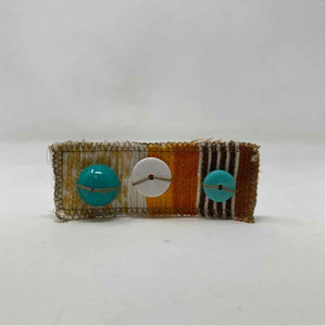 Pre-Owned Mui Mui Orange Fabric Designer Jewelry