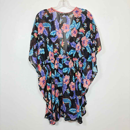 Pre-Owned Size XL Miken Swin Black Multi Cover Up