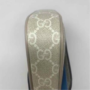Pre-Owned Gucci Cream Canvas Designer Handbag