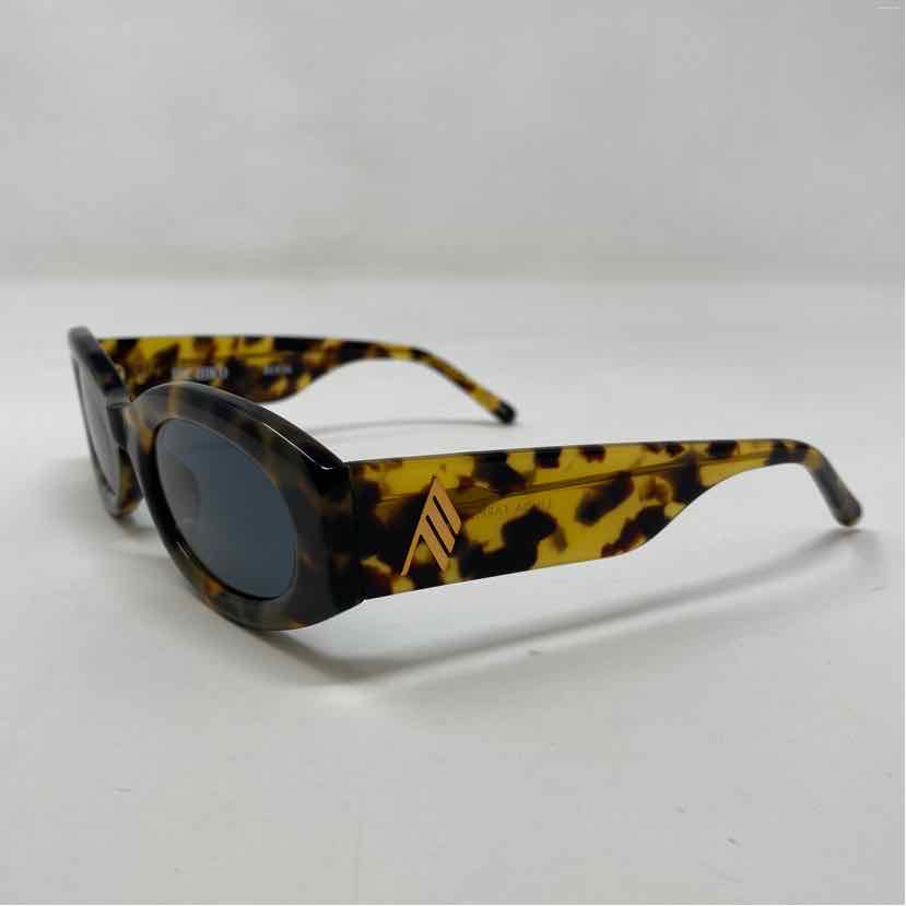 Pre-Owned The Attico Tortoise Plastic Designer Sunglasses