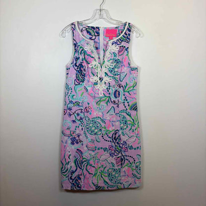 Pre-Owned Size 6/M Lilly Pulitzer Purple Multi Casual Dress
