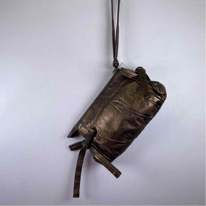 Pre-Owned Gucci Gunmetal Leather Designer Handbag