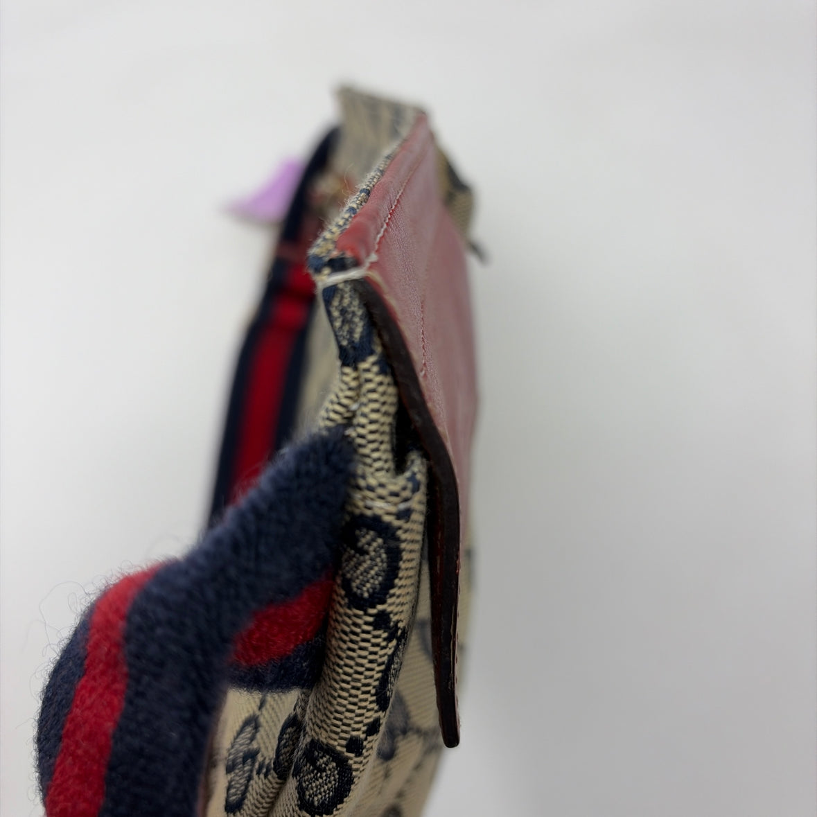 Pre-Owned Gucci Navy Canvas Designer Handbag