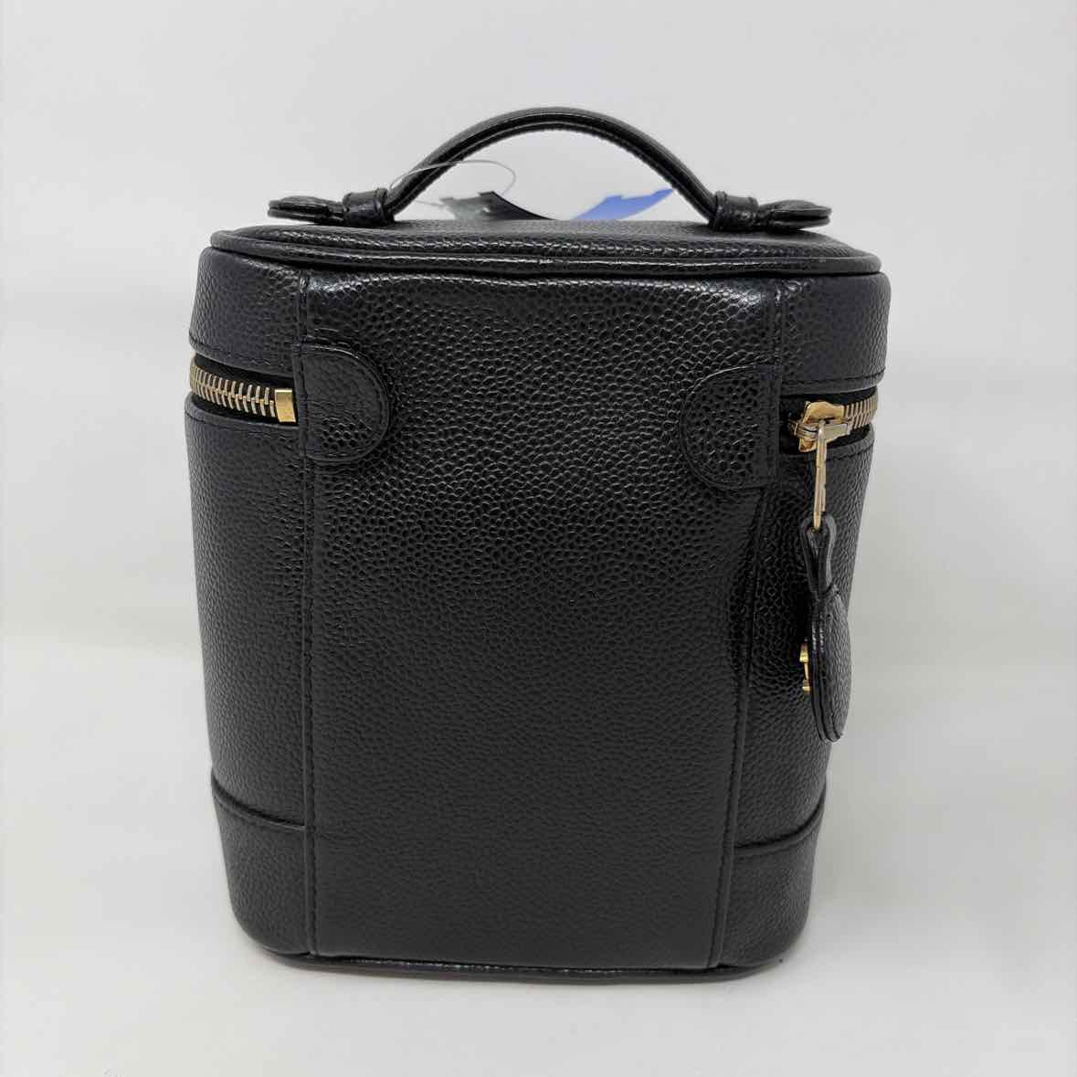 Pre-Owned Chanel Black Leather Designer Handbag