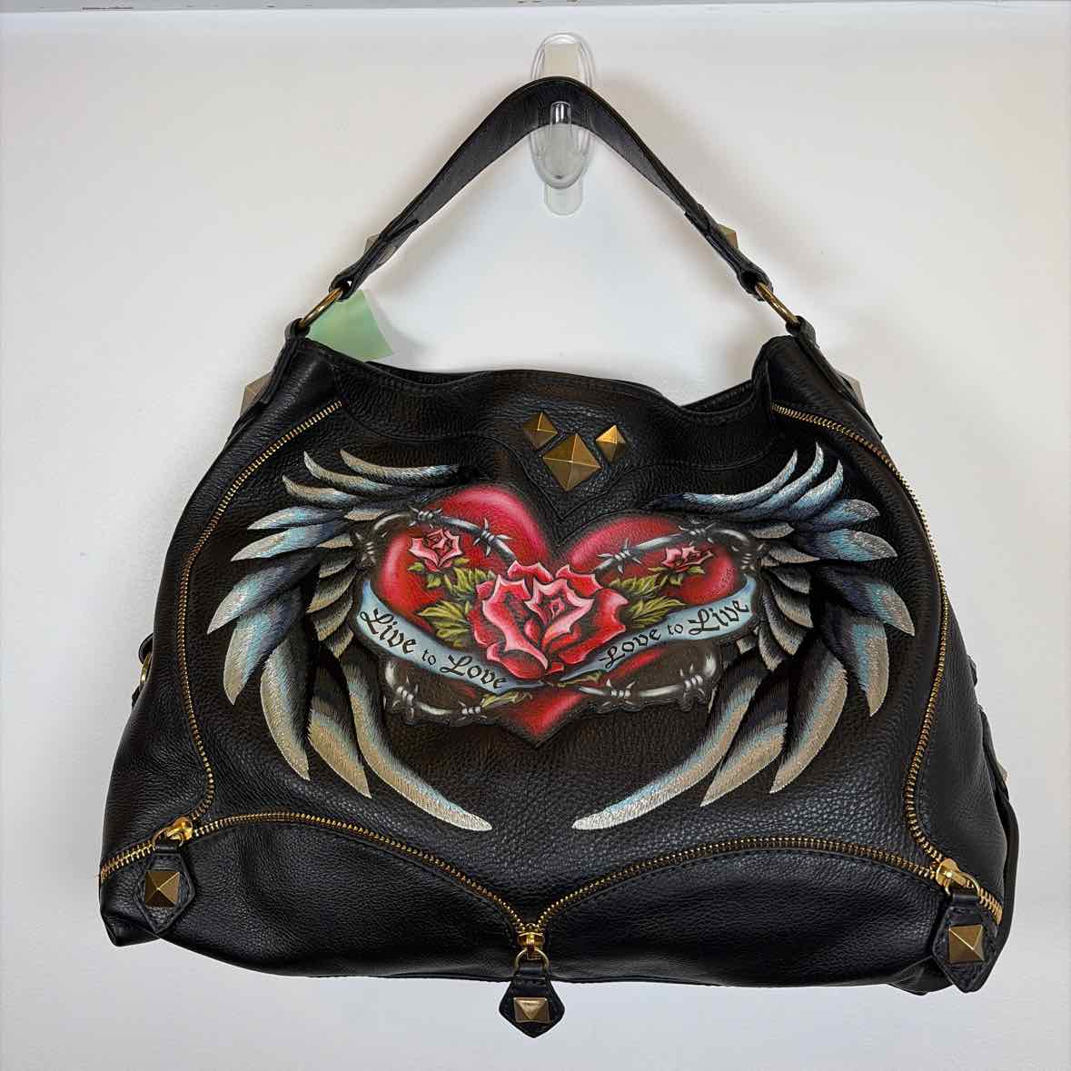 Pre-Owned Isabella Fiore Black Multi Leather Handbag