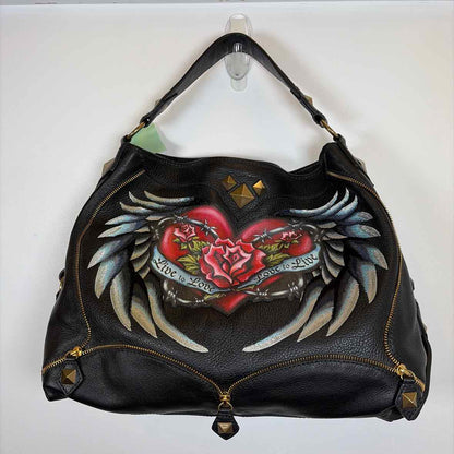 Pre-Owned Isabella Fiore Black Multi Leather Handbag