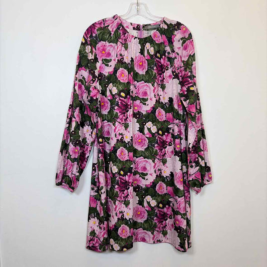 Pre-Owned Size M Lela Rose pink floral Casual Dress