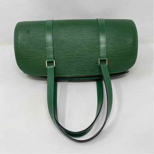 Pre-Owned Louis Vuitton Green Leather Designer Handbag