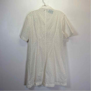 Pre-Owned Size 10/L Rebecca Taylor White Casual Dress