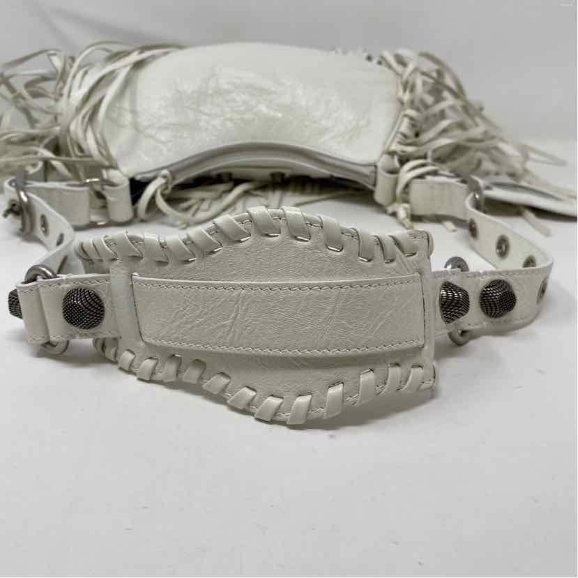 Pre-Owned Balenciaga White Leather Designer Handbag