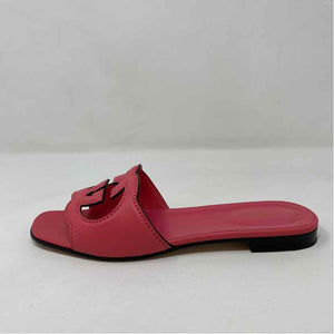 Pre-Owned Gucci Pink Leather Shoe Size 8 Designer Shoes