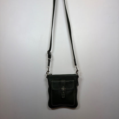 Pre-Owned Coach Green Leather Handbag