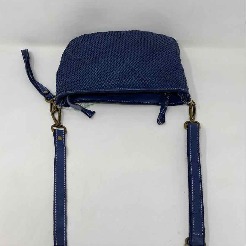 Pre-Owned Boutique Blue Leather Handbag