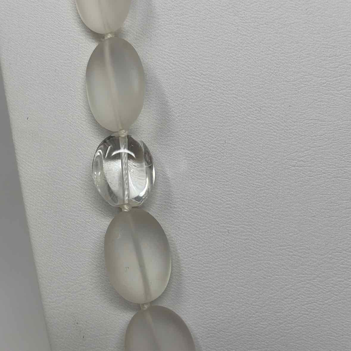 Pre-Owned Simon Sebbag Designs Clear Glass Necklace