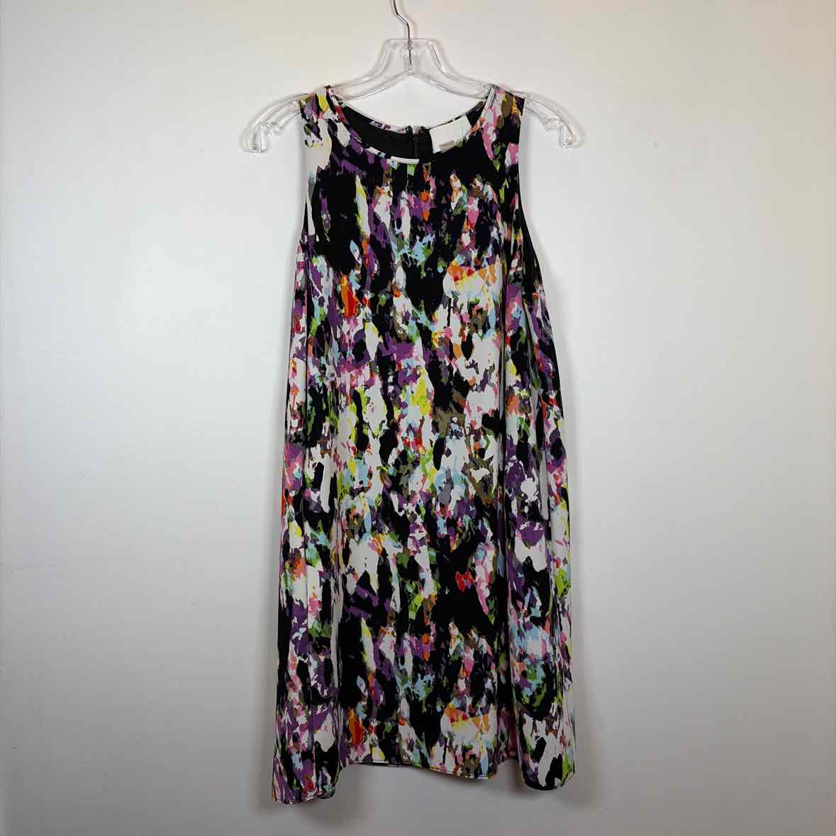 Pre-Owned Size 8/M Dalia Black Multi Casual Dress