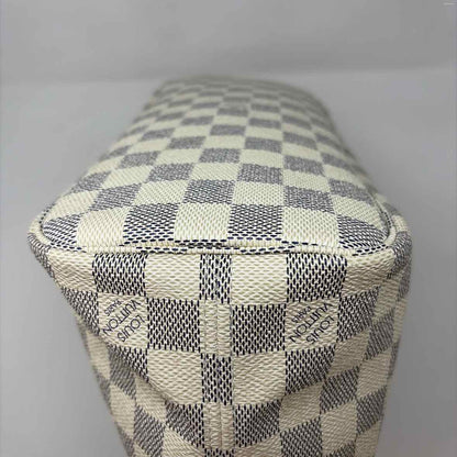 Pre-Owned Louis Vuitton Damier Azur Calf Hair Designer Handbag